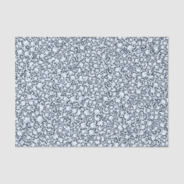 Diamonds Glitter Pattern Tissue Paper (Front)