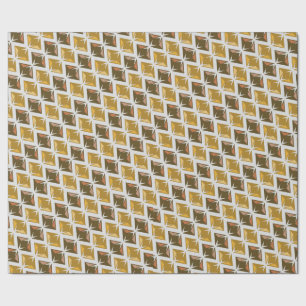 DIAMONDS golden large print Wrapping Paper