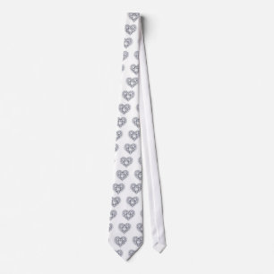 Diamonds Heart Gems Tie