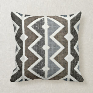 Diamonds In The Rough Zig Zag Pattern Throw Pillow