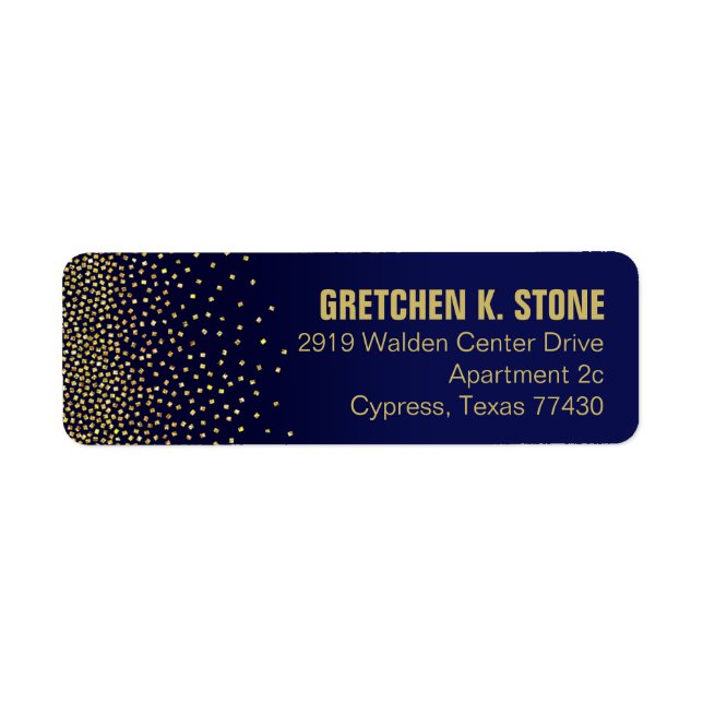 Diamonds in the Sky Address | navy (Front)