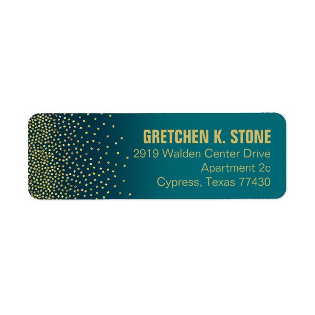 Diamonds in the Sky Address | turquoise (Front)