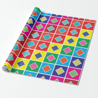 diamonds into the square wrapping paper