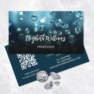 Diamonds Jeweller Jewellery Store Business Card