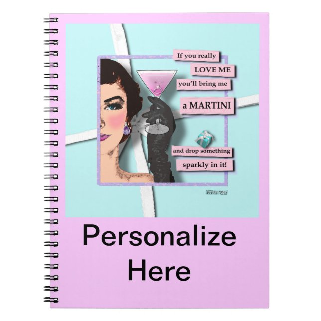 Diamonds & Martinis Notebook (Front)