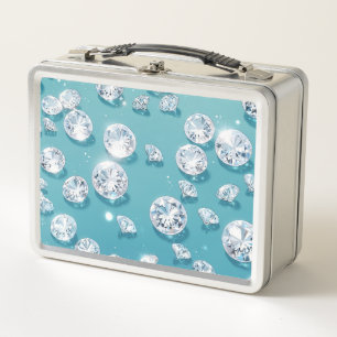 Diamonds  metal lunch box