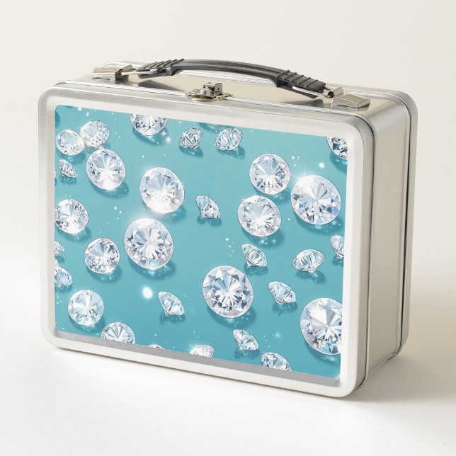 Diamonds  metal lunch box (Front)