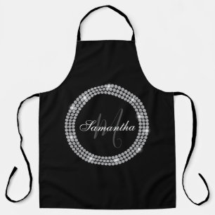 Diamonds Monogram Apron