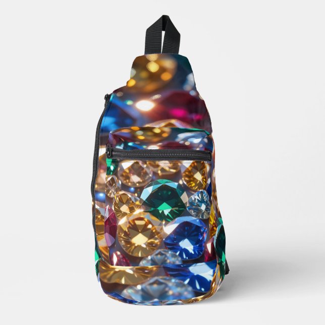 Diamonds Of Many Colours Sling Bag (Front)