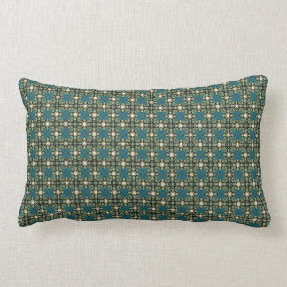 Diamonds On Teal Lumbar Cushion