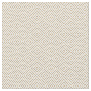 Diamonds Patterned Fabric (Light Gold)