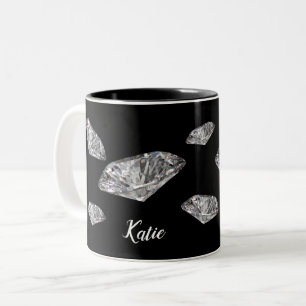 Diamonds Personalised Mug