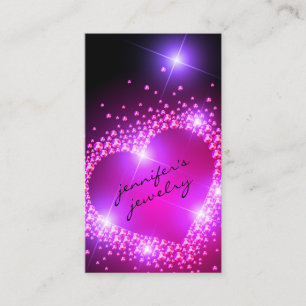 Diamonds Pink Business Card