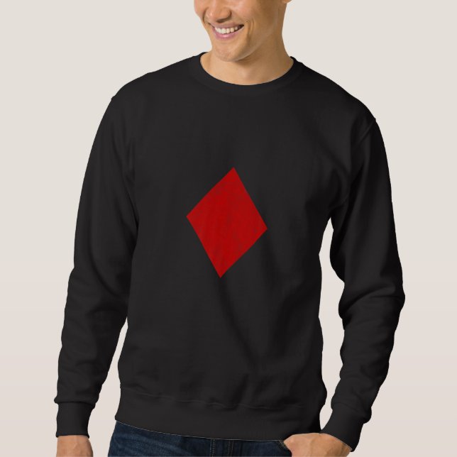 Diamonds Playing Card   Sweatshirt (Front)