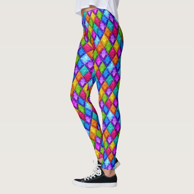Diamonds Pop Fashion Leggings (Left)