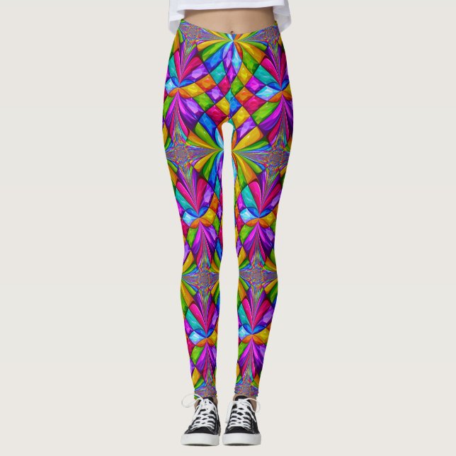 Diamonds Pop Fashion Leggings (Front)