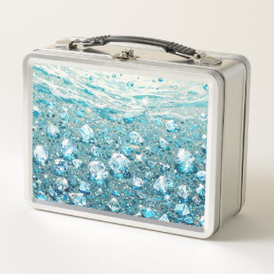 Diamonds sea metal lunch box