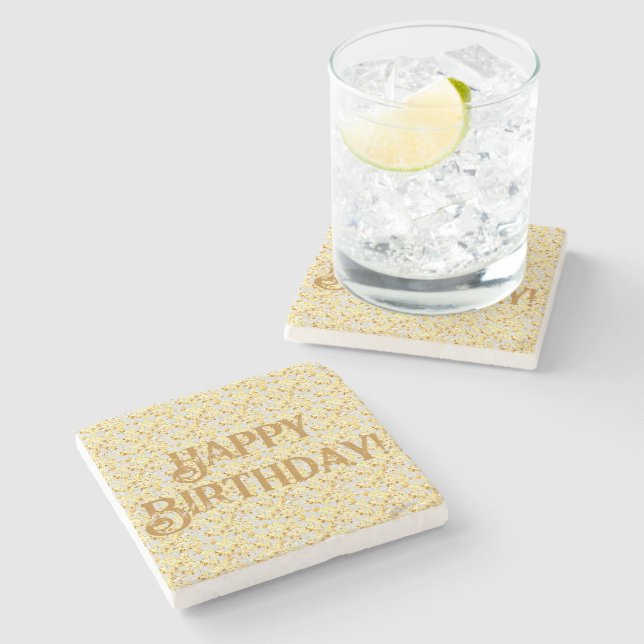 Diamonds    stone coaster (Side)