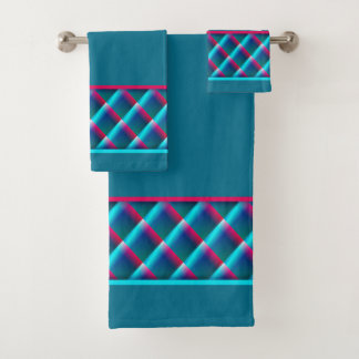 Diamonds Teal Bath Towel Set