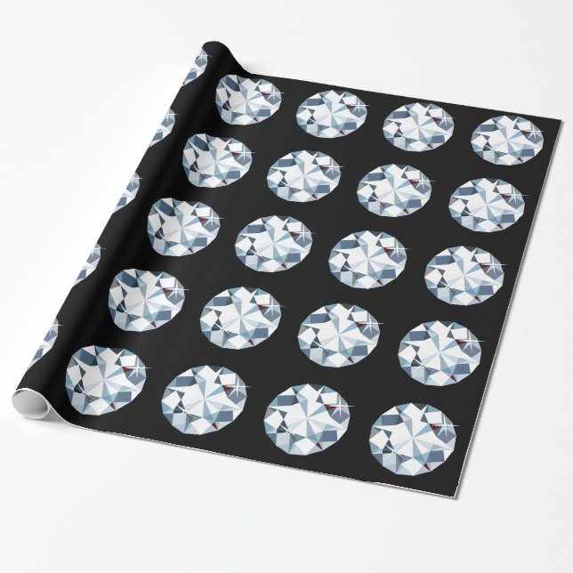 Diamonds Wrapping Paper (Unrolled)