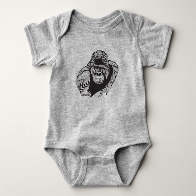 Dian Fossey Gorilla Fund Baby Bodysuit (Front)