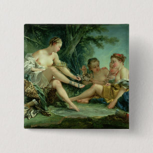 Diana after the Hunt, 1745 15 Cm Square Badge