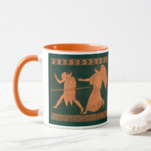Diana and an Angel, Vintage Roman Mythology Mug