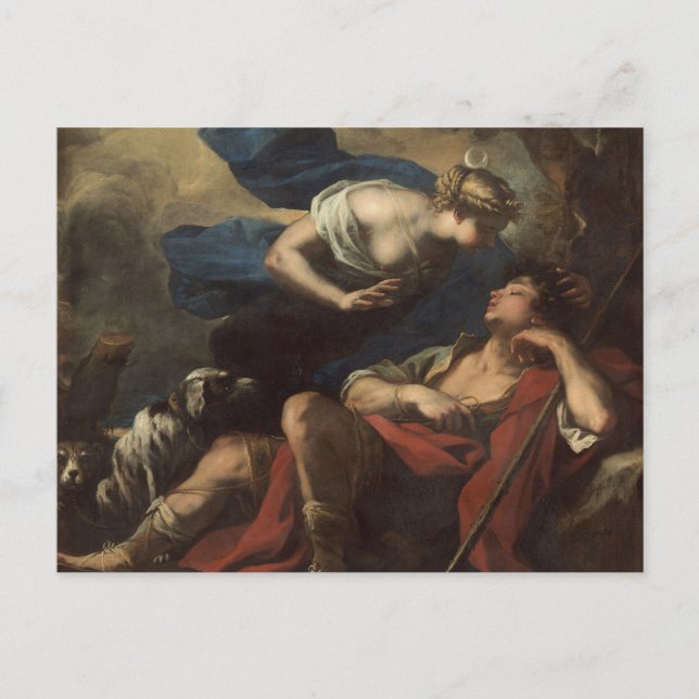 Diana and Endymion by Luca Giordano Postcard (Front)
