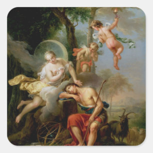 Diana and Endymion Square Sticker