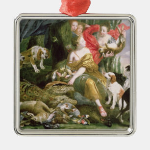 Diana and her handmaidens after the hunt metal tree decoration