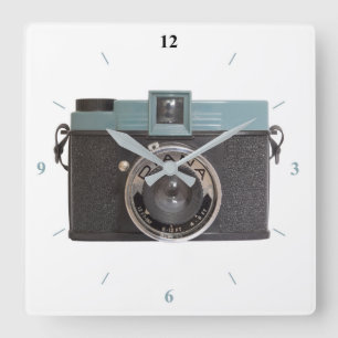 Diana Camera Square Wall Clock