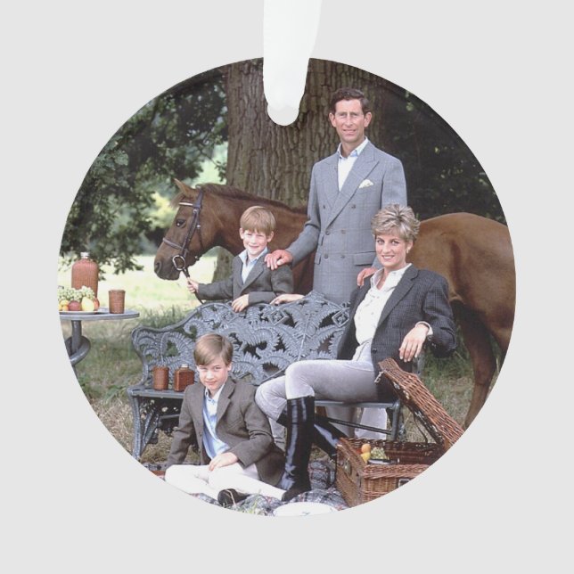 Diana Charles William Harry 1992 Ornament (Front)