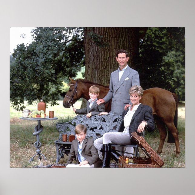 Diana Charles William Harry 1992 Poster (Front)