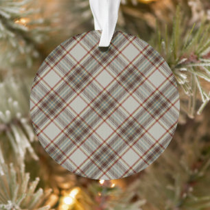 Diana Dress Tartan Plaid Fashion Princess Ornament