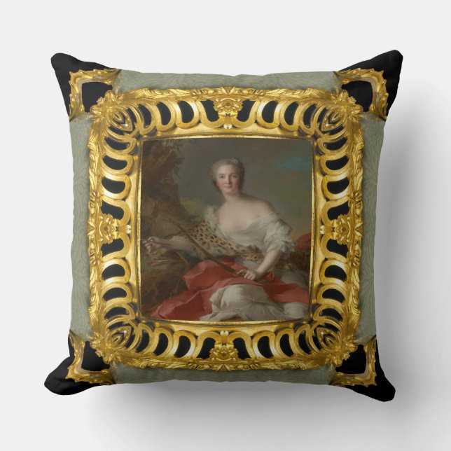 Diana Elegant Girly Baroque Cushion (Front)