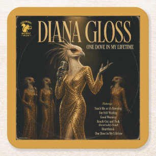 Diana Gloss: a Parody Square Paper Coaster
