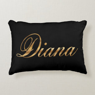 Diana gold Design Lettering Kissen Decorative Cushion