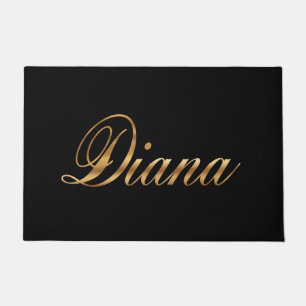 Diana gold Design Lettering Türmatte Doormat