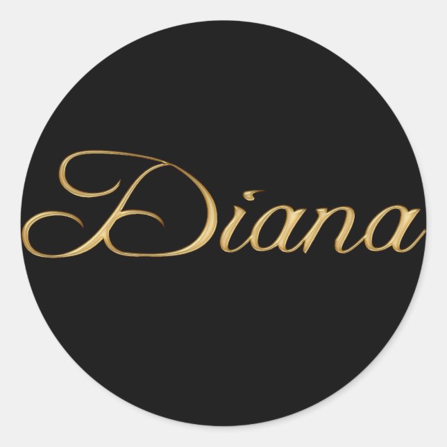 DIANA Name Branded Personalised Gift Stickers (Front)