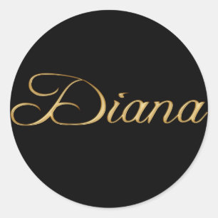 DIANA Name Branded Personalised Gift Stickers