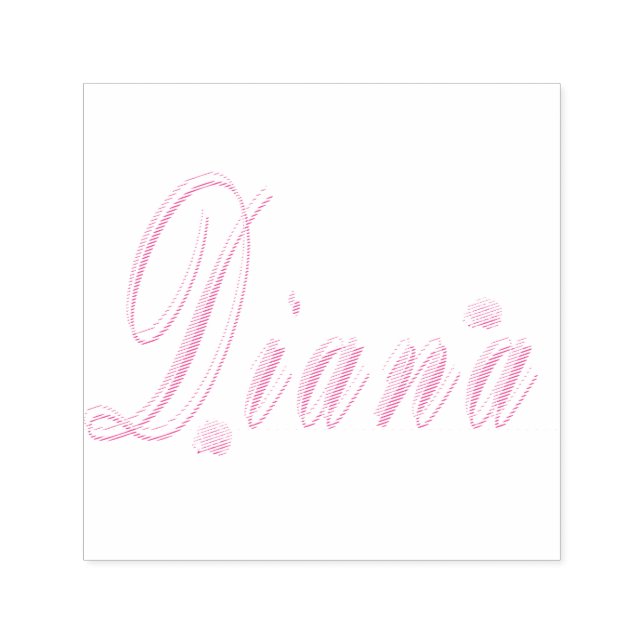 Diana Name Logo, Self-inking Stamp (Design)