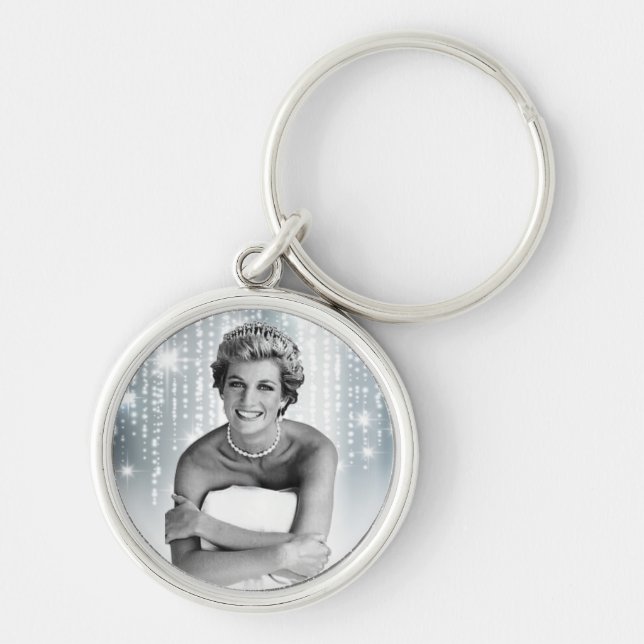 Diana, Princess of Wales 1990 stylised Key Ring (Front)