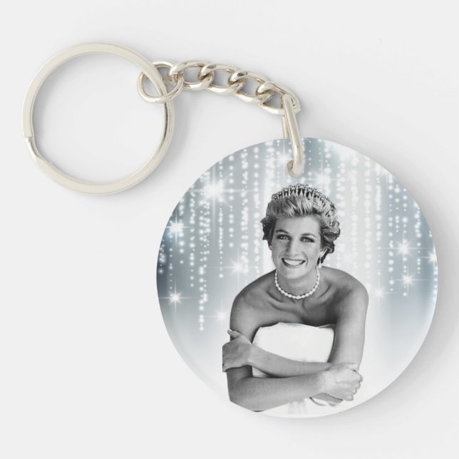 Diana, Princess of Wales 1990 stylised Key Ring (Front)