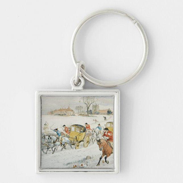 Diana Wood's Wedding: returning from Church Key Ring (Front)