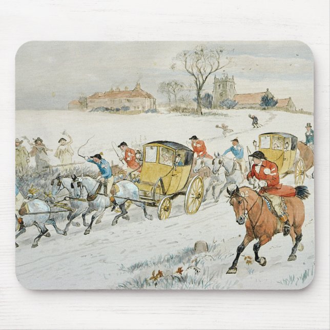 Diana Wood's Wedding: returning from Church Mouse Mat (Front)