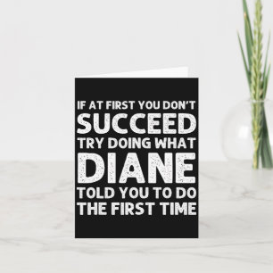 Diane Name D Birthday Funny Christmas J Card