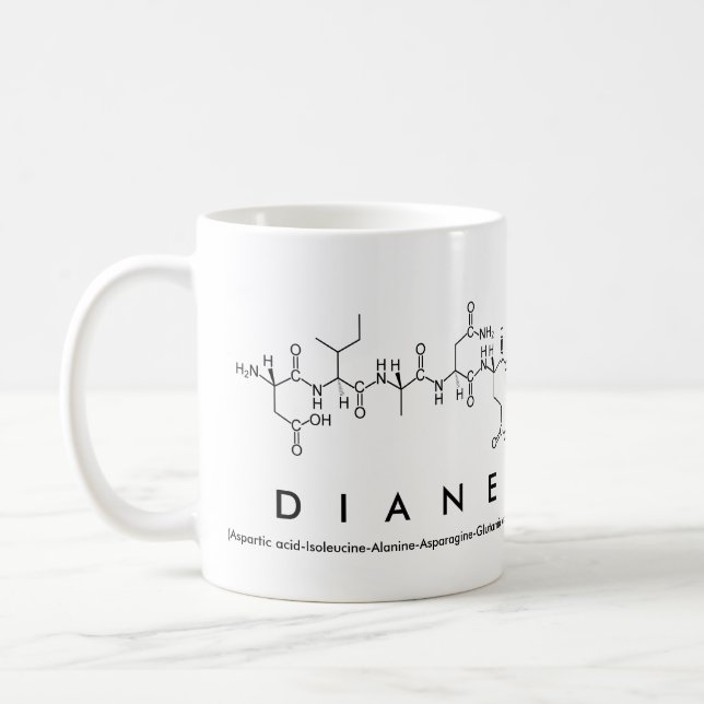 Diane peptide name mug (Left)