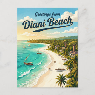 Diani Beach Kenya Postcard