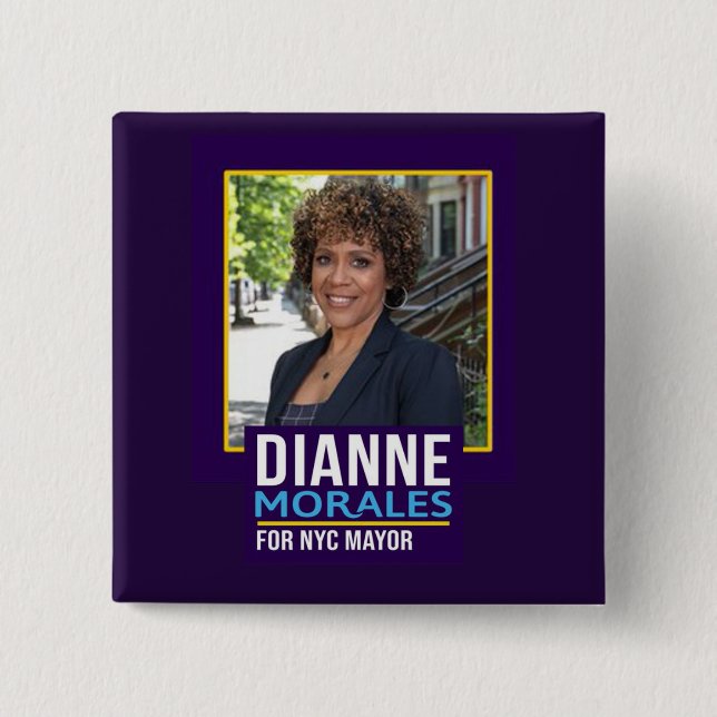 Dianne Morales for Mayor 2021 Button (Front)