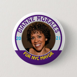 Dianne Morales for NYC Mayor 2021 6 Cm Round Badge